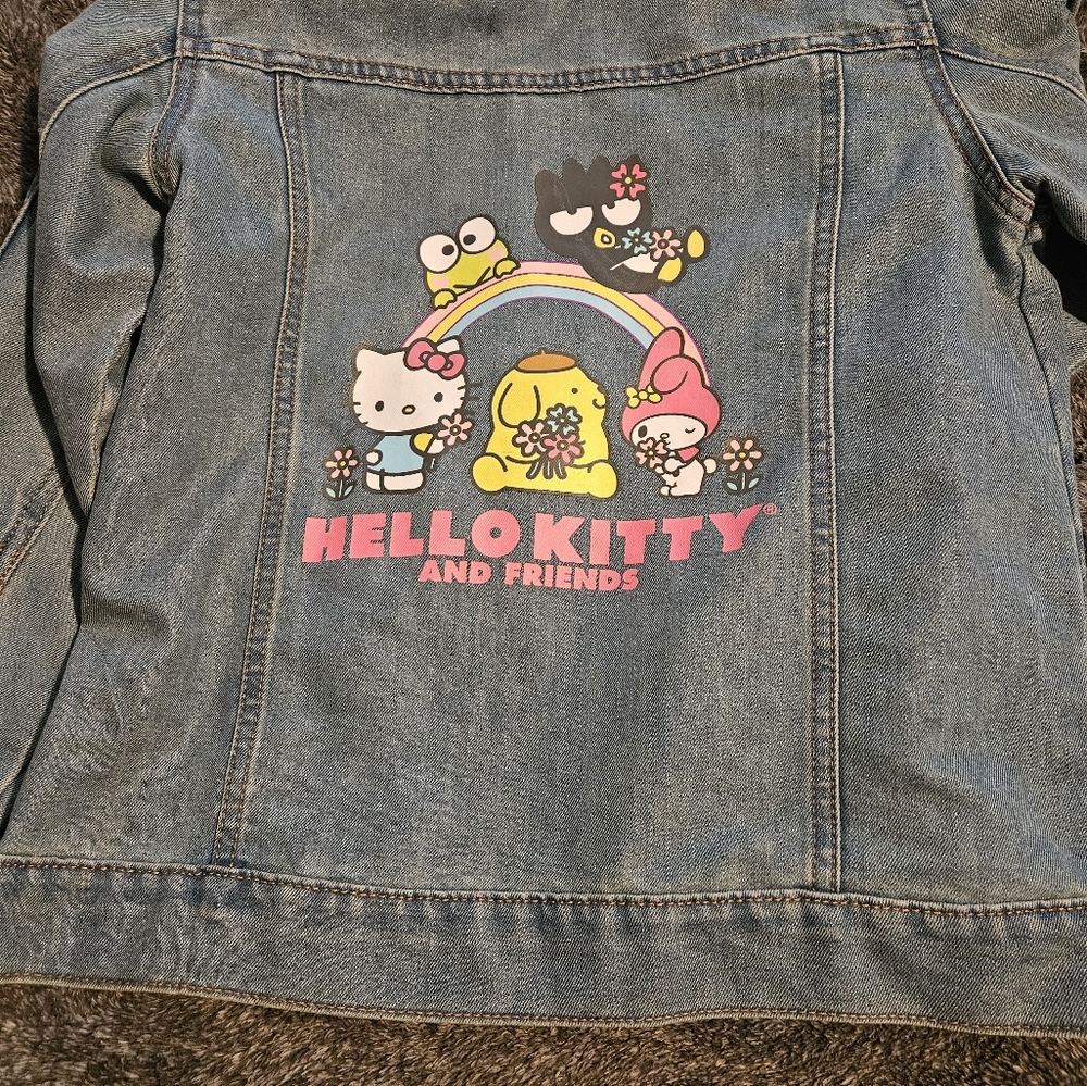 Hello Kitty Sanrio Big Girls Large Jean Jacket
